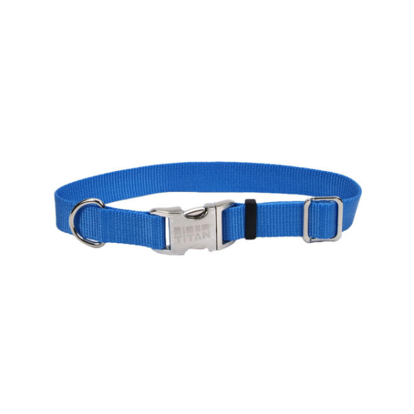 Coastal Pet Blue Lagoon Adjustable Collar with Titan Buckle - Available in 3 Sizes - Pisces Pet Emporium