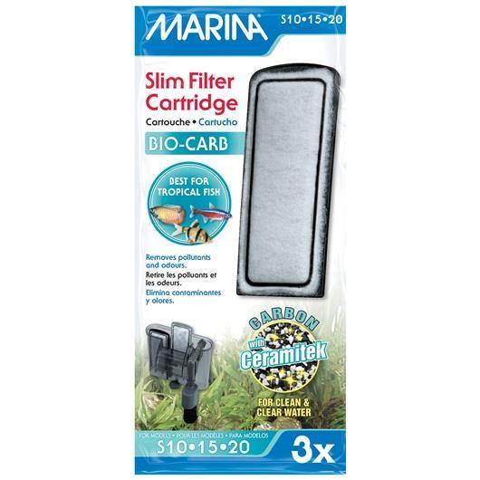 Marina Slim Filter Bio Carb 3pk - Pisces Pet Emporium