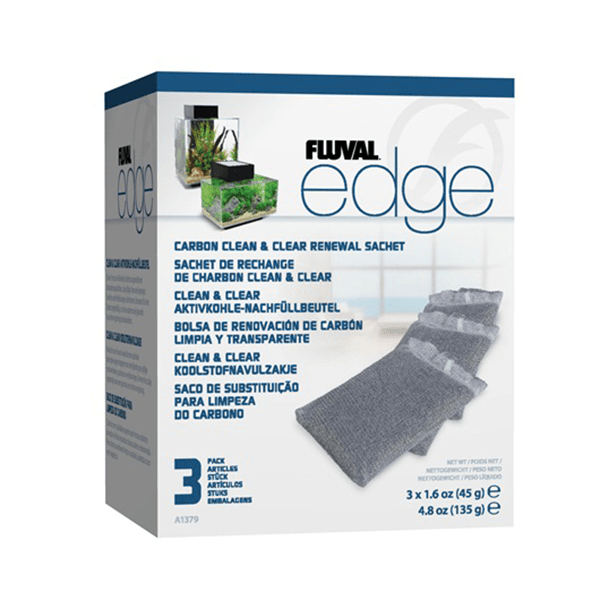 Fluval Edge Carbon Clean & Clear Renewal Sachet - 3 Pack - Pisces Pet Emporium