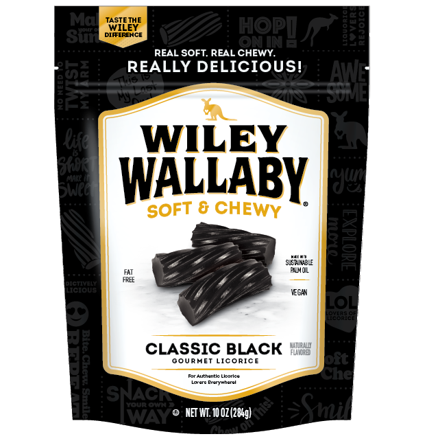 Wiley Wallaby Licorice - Black 10oz - Pisces Pet Emporium