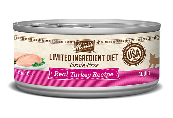 Merrick Limited Ingredient Diet Grain Free Cat Pate - Turkey 141g - Pisces Pet Emporium