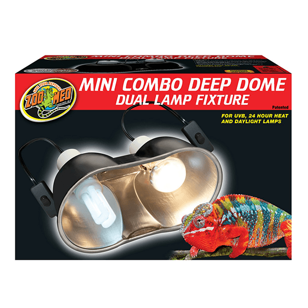 Zoo Med Combo Deep Dome Dual Lamp Fixture - Pisces Pet Emporium