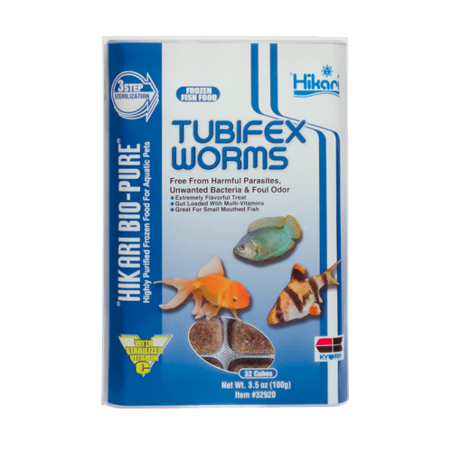 Hikari Frozen Tubifex Worms Cubes 3.5oz - Pisces Pet Emporium