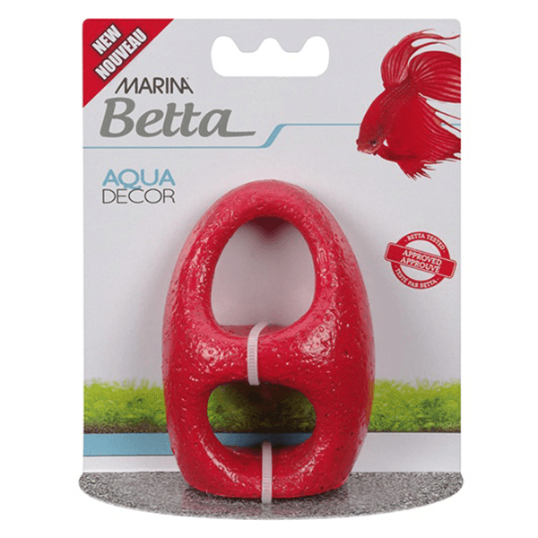 Marina Betta Aqua Decor - Red Stone Archway - Pisces Pet Emporium