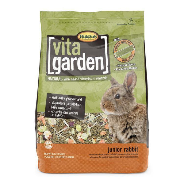 Higgins Vita Garden Junior Rabbit Food - 4lb - Pisces Pet Emporium