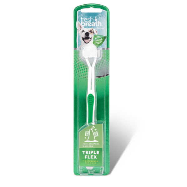 TropiClean Fresh Breath Triple Flex Toothbrush for Dogs - Pisces Pet Emporium
