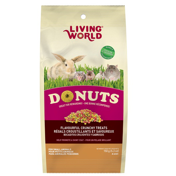 Living World Small Animal Donuts - 150 g - Pisces Pet Emporium