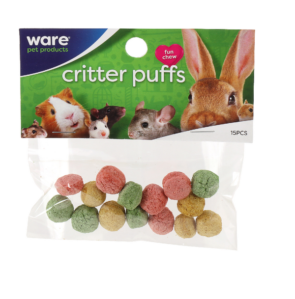 Ware Critter Puffs 15pcs - Pisces Pet Emporium