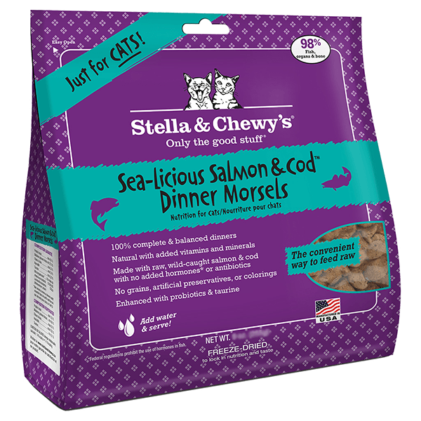 Stella & Chewy's Sea-licious Salmon & Cod Dinner Morsels for Cats - Pisces Pet Emporium