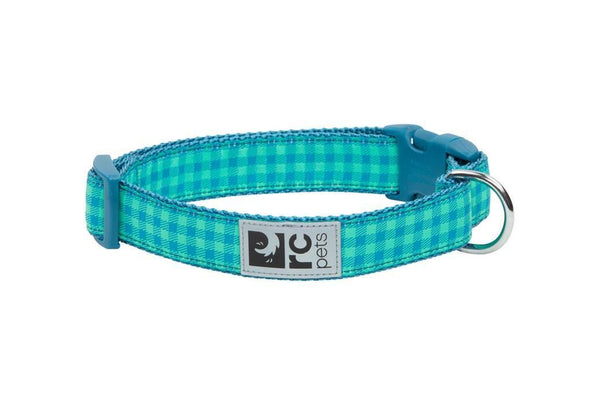 RC Pets Green Gingham Clip Collar - Available in 4 Sizes - Pisces Pet Emporium