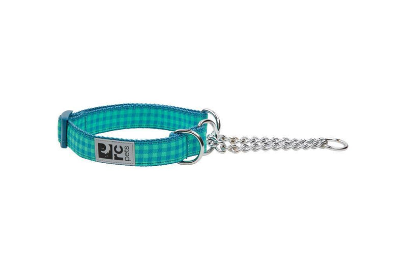 RC Pets Green Gingham Training Collar - Available in 4 Sizes - Pisces Pet Emporium