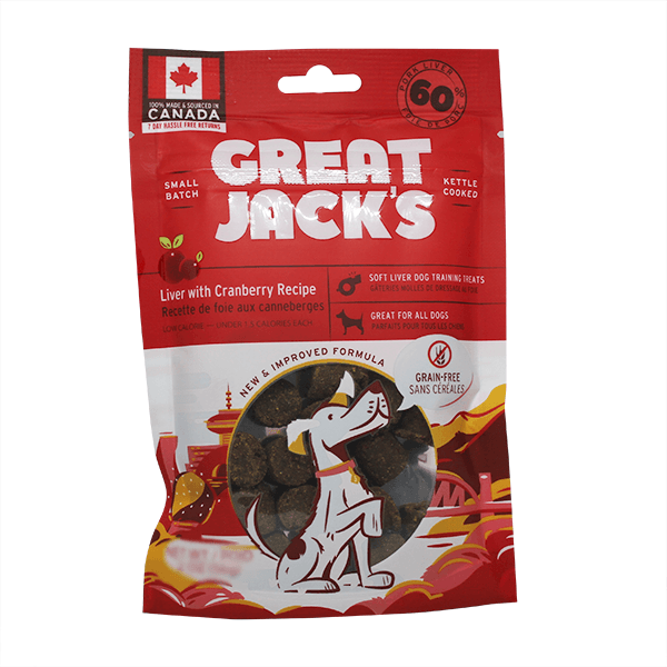 Great Jack's Liver & Cranberry Training Treats - Pisces Pet Emporium
