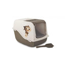 Bergamo Covered Litter Pan w/Decal - Pisces Pet Emporium