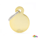 My Family Gold Circle Pet ID Tag - Pisces Pet Emporium
