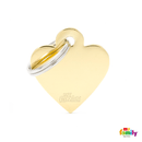 My Family Gold Heart Pet ID Tag - Pisces Pet Emporium
