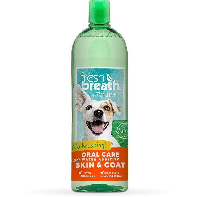 Tropiclean Fresh Breath Oral Care Plus Skin & Coat Water Additive - Pisces Pet Emporium