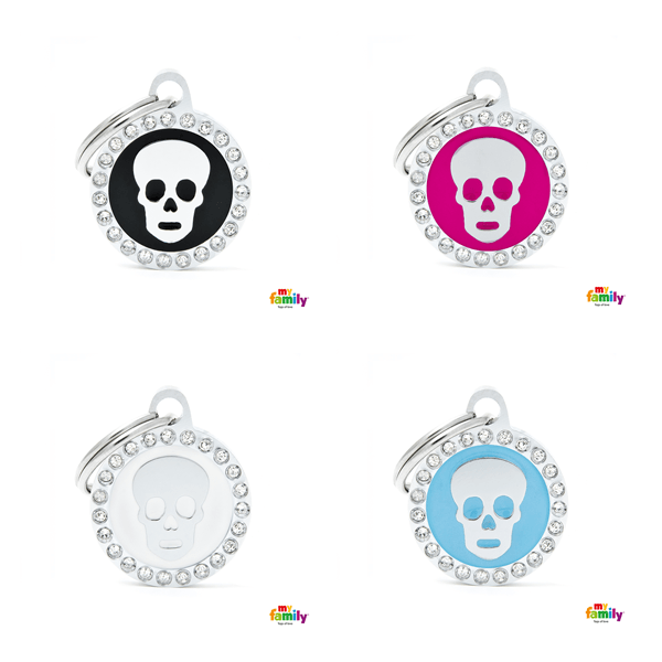 My Family Circle & Skull Pet ID Tag - Pisces Pet Emporium