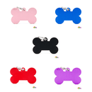 My Family X-Large Bone Aluminum Pet ID Tag - Pisces Pet Emporium