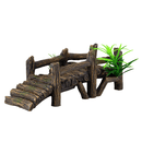 Underwater Treasures Wooden Dock - Pisces Pet Emporium