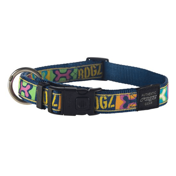 Rogz Armed Response X-Large Fancy Dress Side Release Collar - Available in 10 Designs - Pisces Pet Emporium