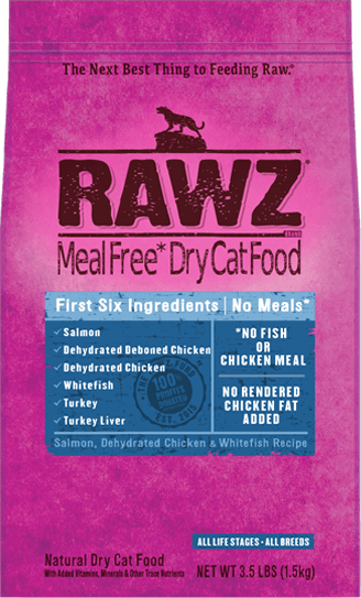 Rawz Salmon, Dehydrated Chicken & Whitefish Recipe Cat Food - 1.5Kg - Pisces Pet Emporium