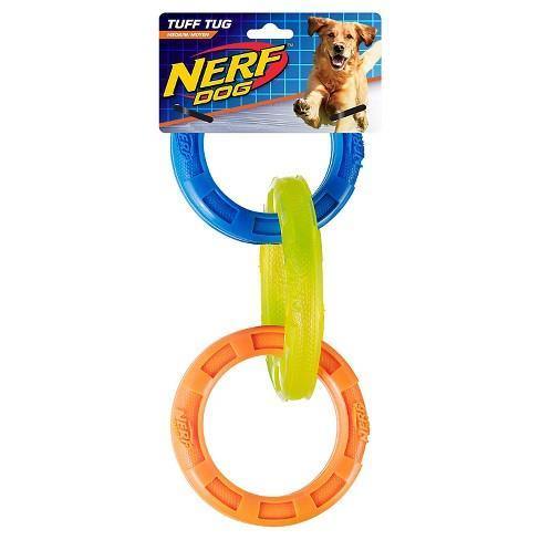 Nerf Dog TPR 3-Ring Tuff Tug Medium - Pisces Pet Emporium