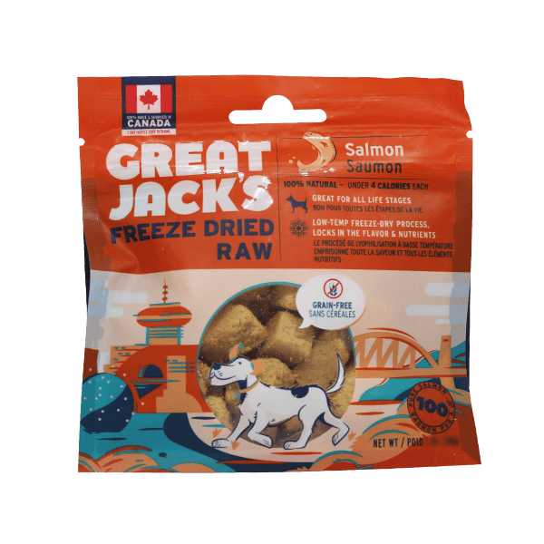 Great Jacks Freeze Dried Raw Salmon - Pisces Pet Emporium
