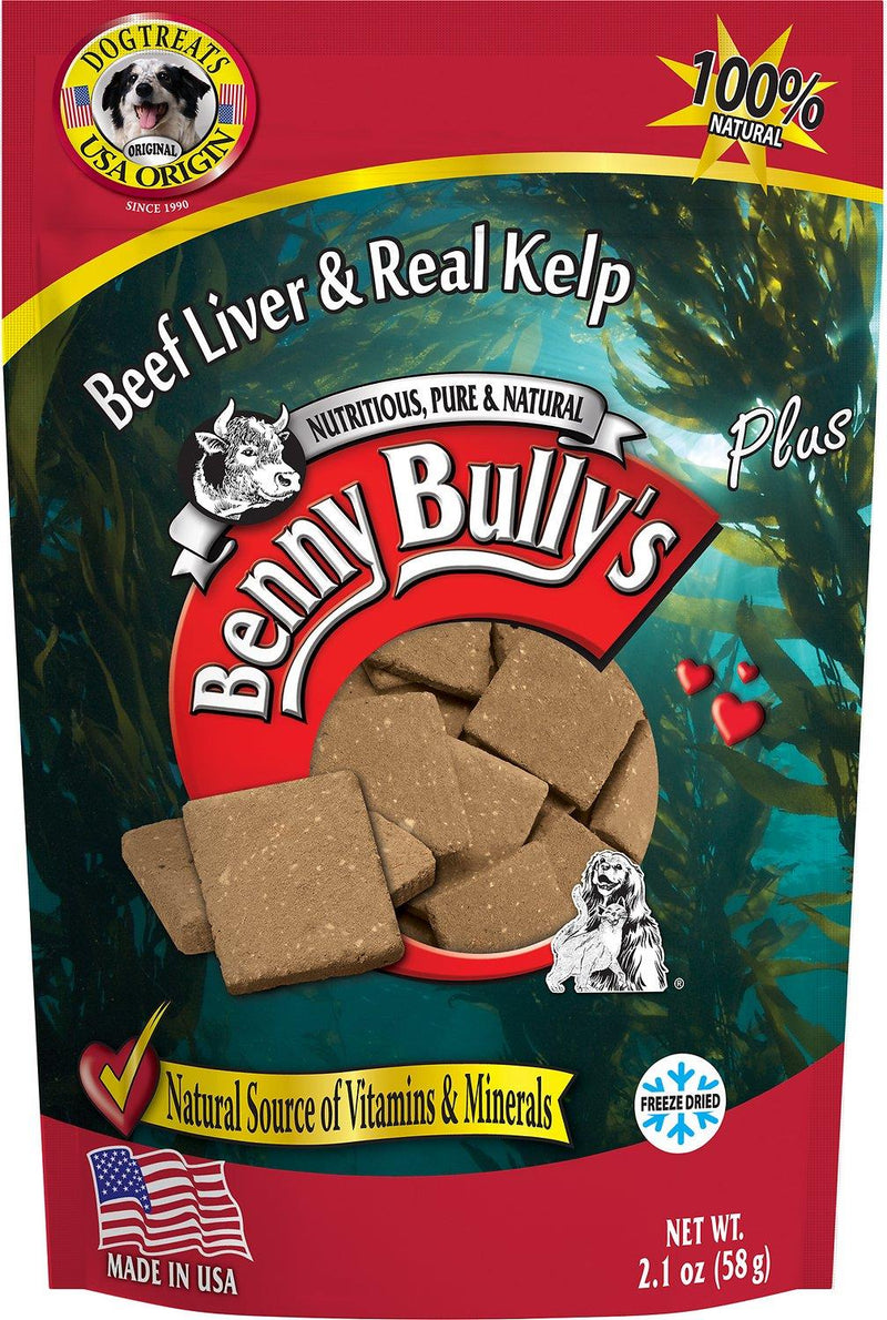 Benny Bullys FD Beef Liver Plus Kelp 58g - Pisces Pet Emporium
