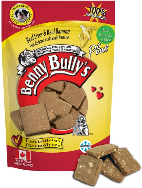 Benny Bullys FD Beef Liver Plus Banana 58g - Pisces Pet Emporium