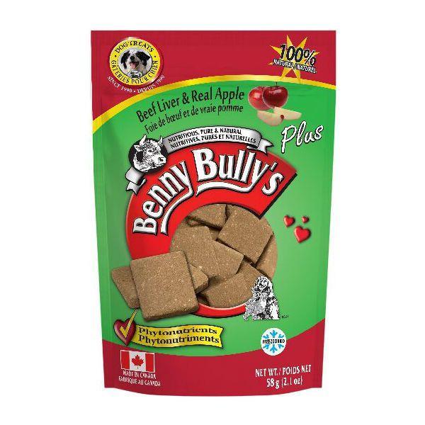 Benny Bullys FD Beef Liver Plus Apple 58g - Pisces Pet Emporium