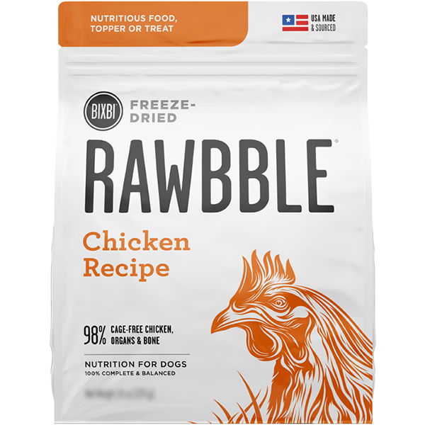 Bixbi Rawbble Freeze Dried Food Chicken Recipe - 850g - Pisces Pet Emporium