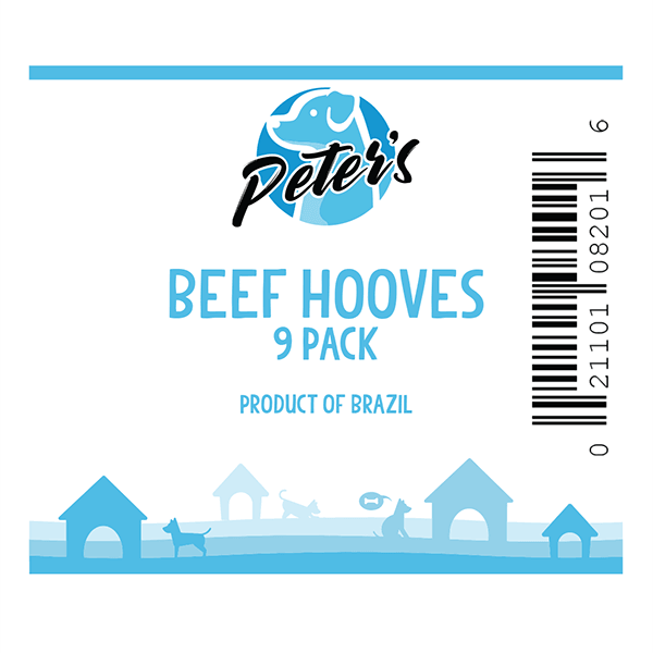 Peter's Beef Hooves - 9 Pack - Pisces Pet Emporium