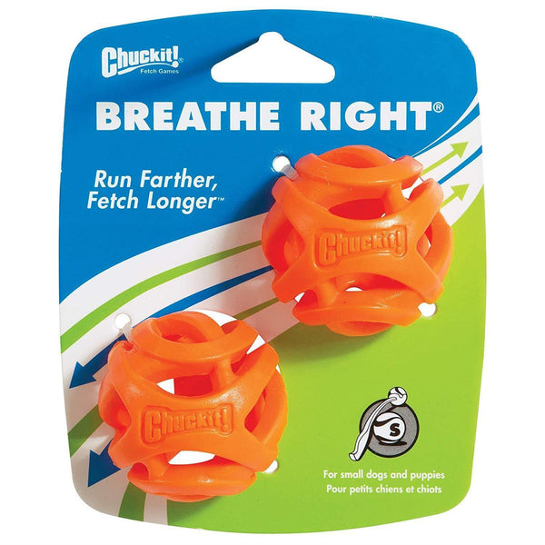 CHUCKIT! Breathe Right Ball 2 Pack - Small - Pisces Pet Emporium