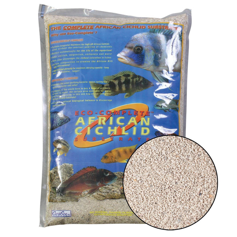 CaribSea Eco-Complete African Cichlid White Sand - 20 lb - Pisces Pet Emporium