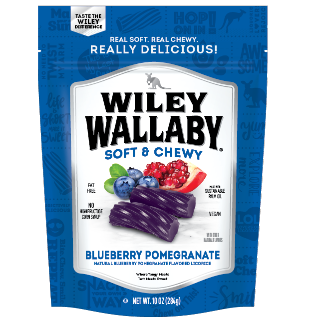 Wiley Wallaby Licorice - Blueberry Pomegranate 10oz - Pisces Pet Emporium