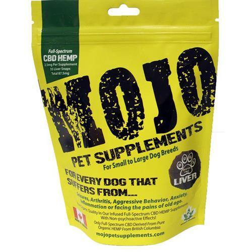 Mojo Pet Supplements Full Spectrum Hemp Oil Liver Snaps - Pisces Pet Emporium