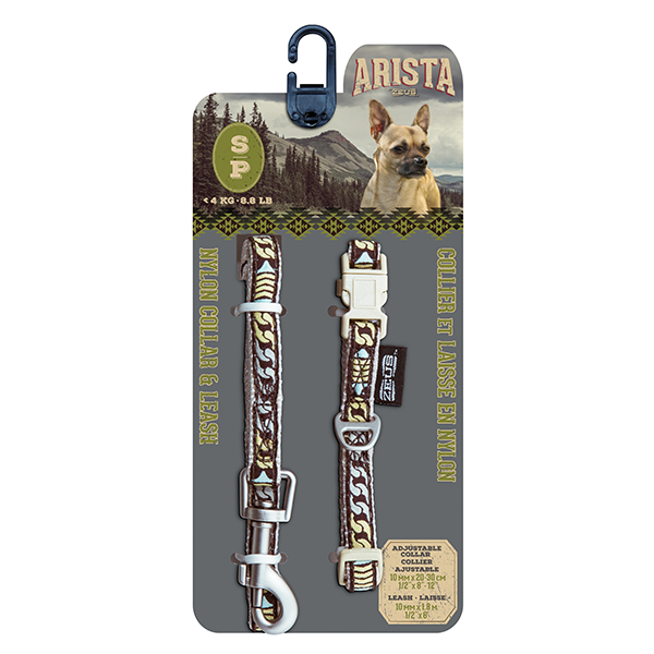 Arista Bluegrass Collar & Leash Set - Available in 3 Sizes - Pisces Pet Emporium
