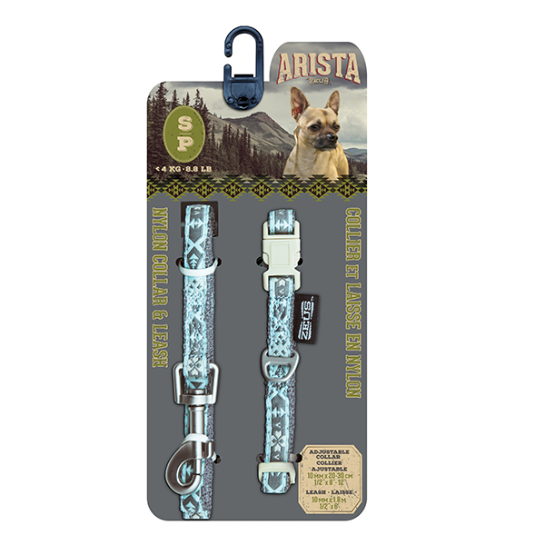 Arista Jazz Collar & Leash Set - Available in 3 Sizes - Pisces Pet Emporium