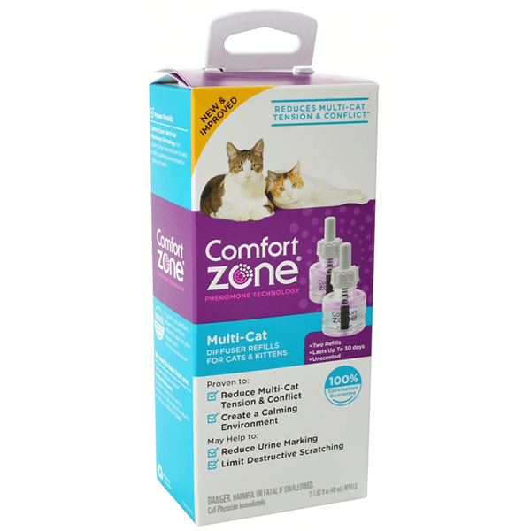 Comfort Zone Multi-Cat Diffuser Refill for Cats & Kittens - 2 Pack - Pisces Pet Emporium