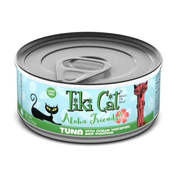 Tiki Cat Aloha Friends Tuna with Ocean Whitefish & Pumpkin - 85g - Pisces Pet Emporium