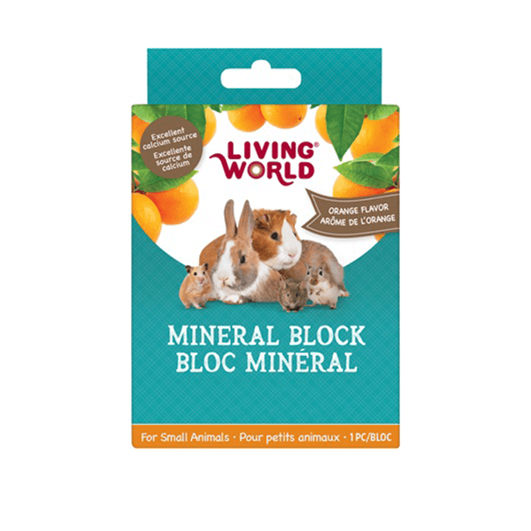 Living World Small Animal Mineral Block - Orange - Pisces Pet Emporium