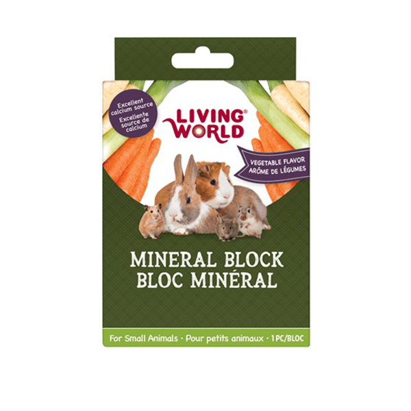 Living World Large Small Animal Mineral Block - Vegetable - Pisces Pet Emporium