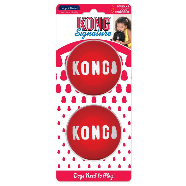 Kong Signature Ball - Large 2-Pack
