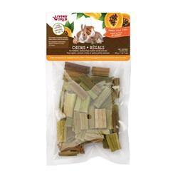 Living World Small Animal Chews - Papaya Stalk Cubes 20g - Pisces Pet Emporium