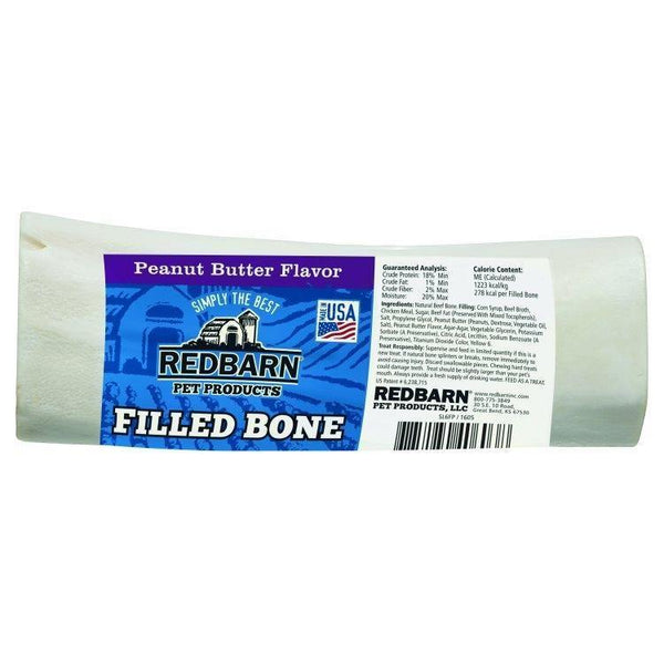 RedBarn Filled Bone Peanut Butter - Large - Pisces Pet Emporium