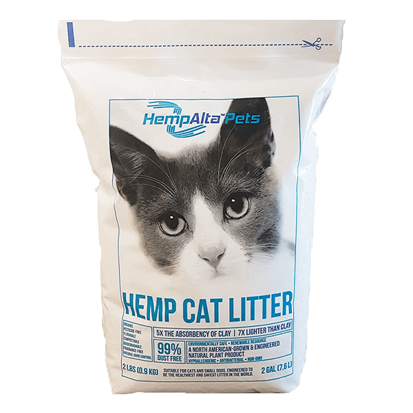 HempAlta Pets Lightweight Hemp Cat Litter - 2 Gal - Pisces Pet Emporium