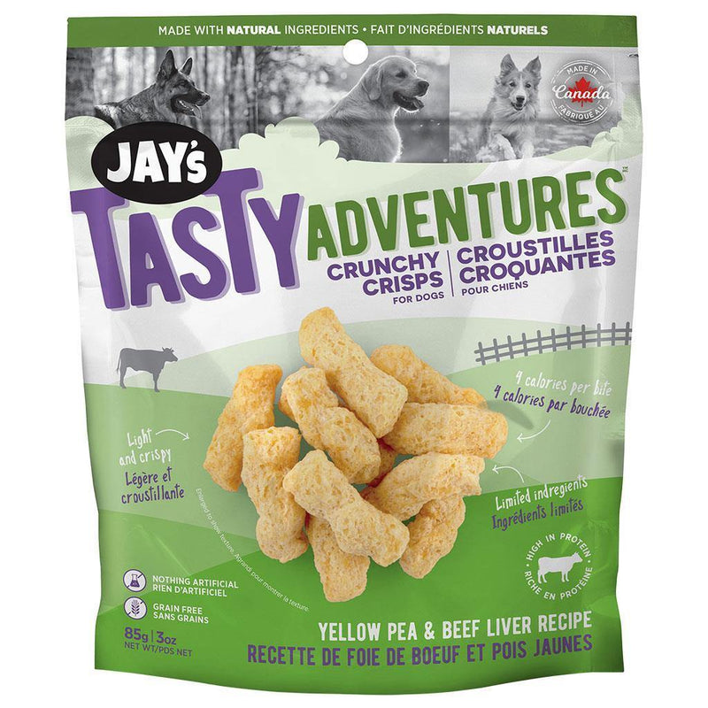 Jay's Tasty Adventures Crunchy Crisps - Yellow Pea & Beef Liver - Pisces Pet Emporium