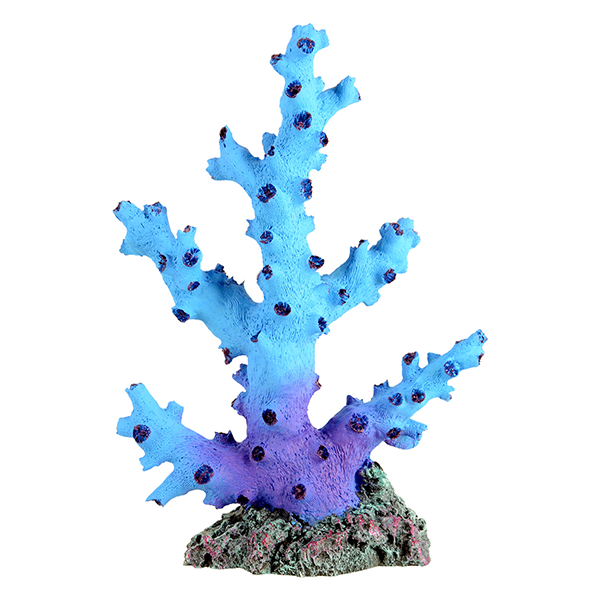 Underwater Treasures Blue Octo Coral - Medium - Pisces Pet Emporium