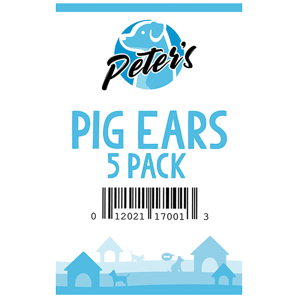 Peter's Pig Ears - 5 Pack - Pisces Pet Emporium
