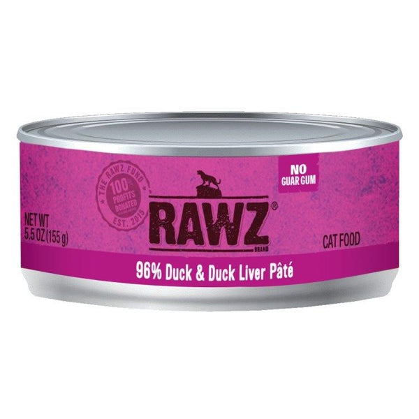 Rawz 96% Duck and Duck Liver Pate Cat Food | Pisces